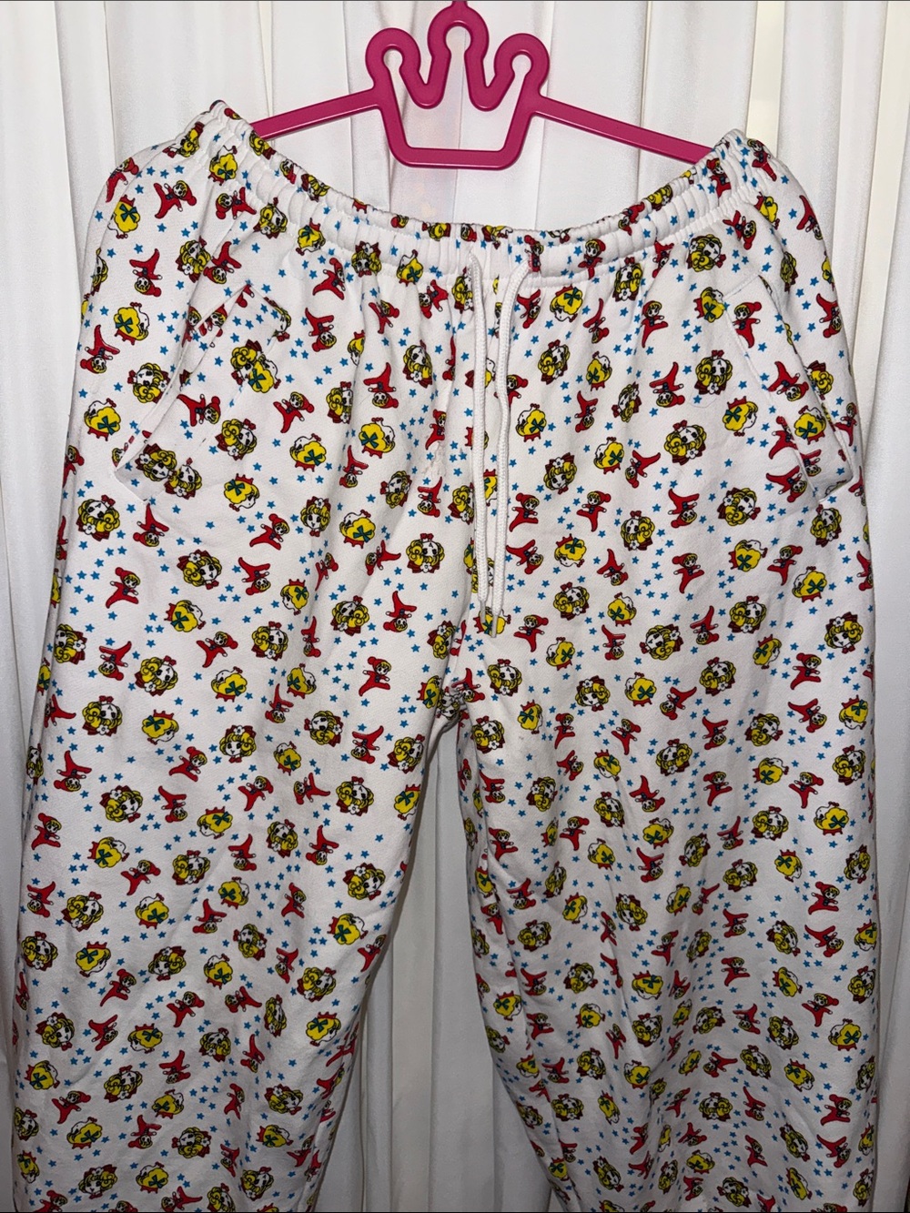 ASHLEY WILLIAMS GIRL BABY JOGGERS - WHITE